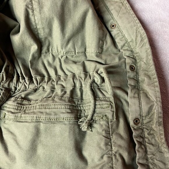 Gap Army Military Style Green Cotton Jacket - Picture 6 of 11